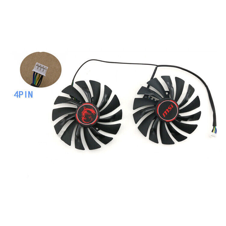 For MSI GTX950 960 970 980 980ti GAMING PLD10010S12HH Graphics Card Cooling Fan