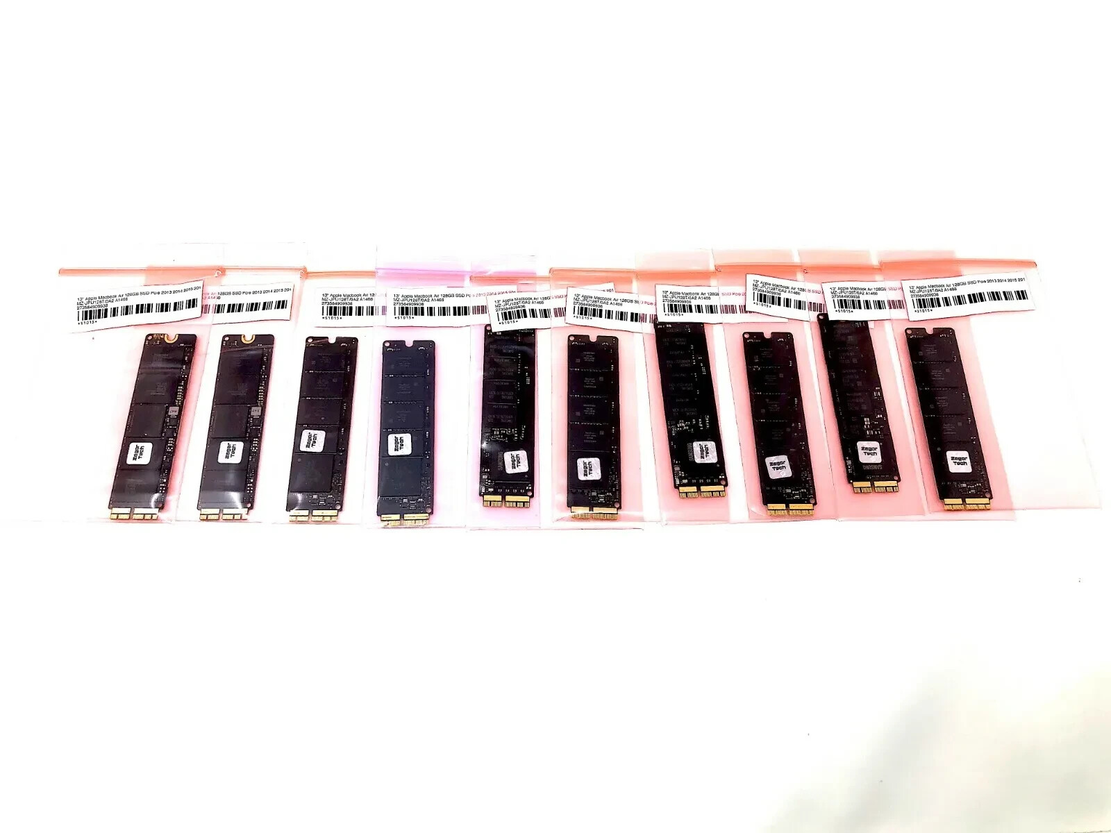 Lots of 10 Apple SSD PCIE 128GB Flash Storage MacBook Pro and Air 2013 2014 2015