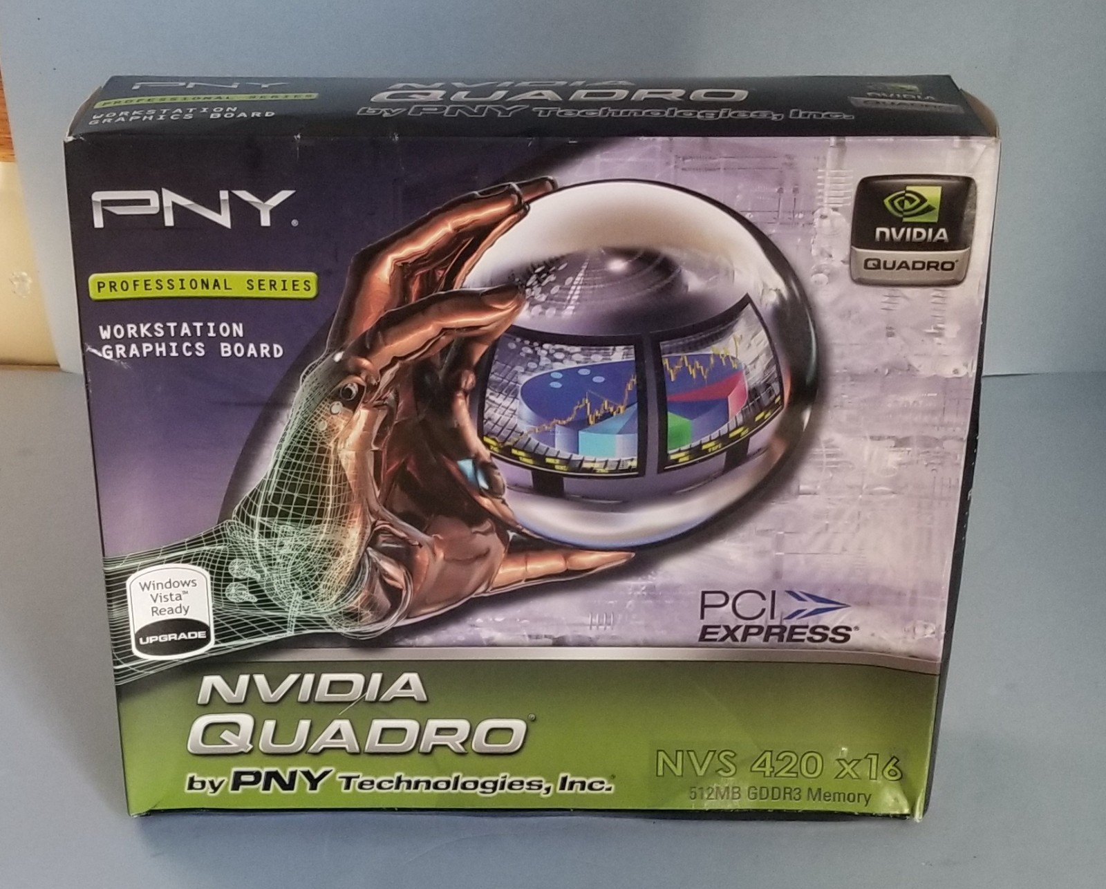 PNY Nvidia Quadro NVS 420 512MB PCIe VCQ420NVS-X16-DVI-PB