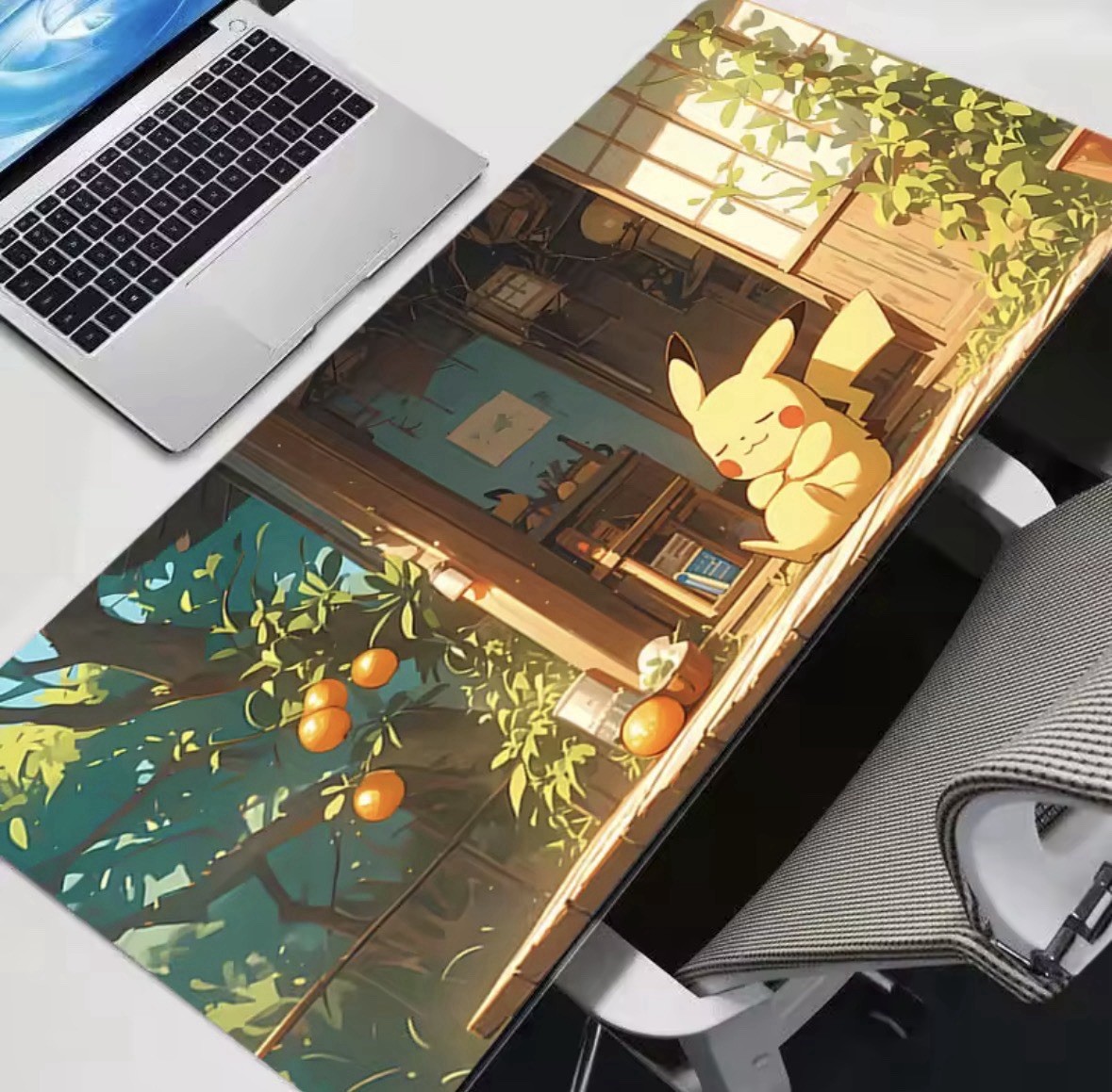 Pokémon Pikachu Custom Desk Playmat Card TCG Pad Nonslip Keyboard Mousepad 24”