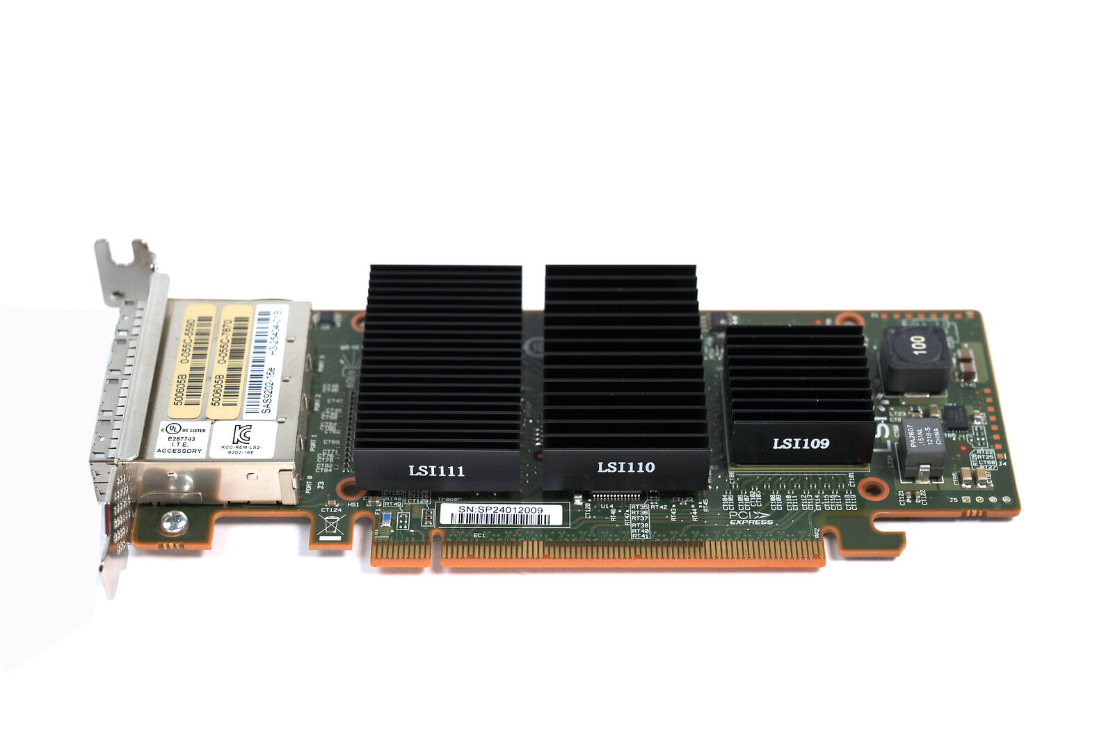 WPXP6 DELL LSI SAS9202-16E 6GB/S SAS 4-PORT HOST BUS ADAPTER SFF-8644 0WPXP6