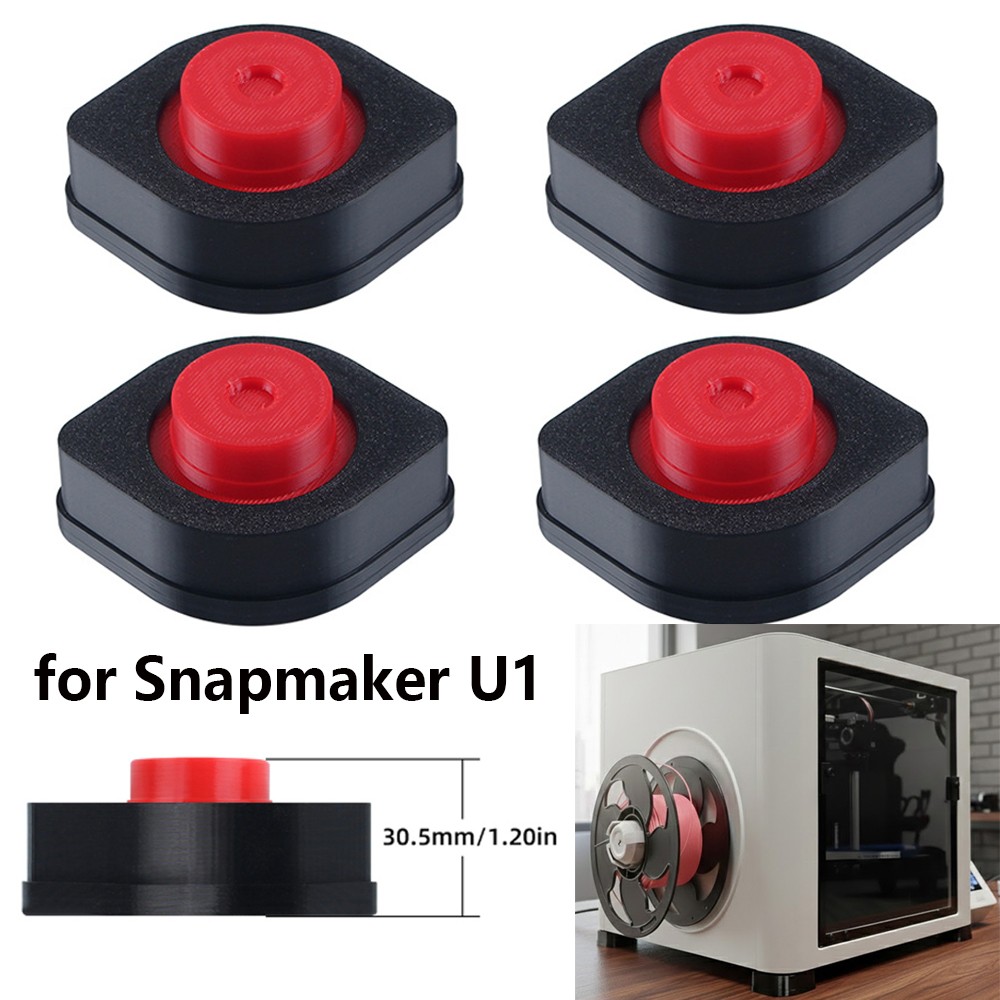 4pcs 3D Printer Accessories Shock-Absorbing Feet Pads Foot Mat for Snapmaker U1