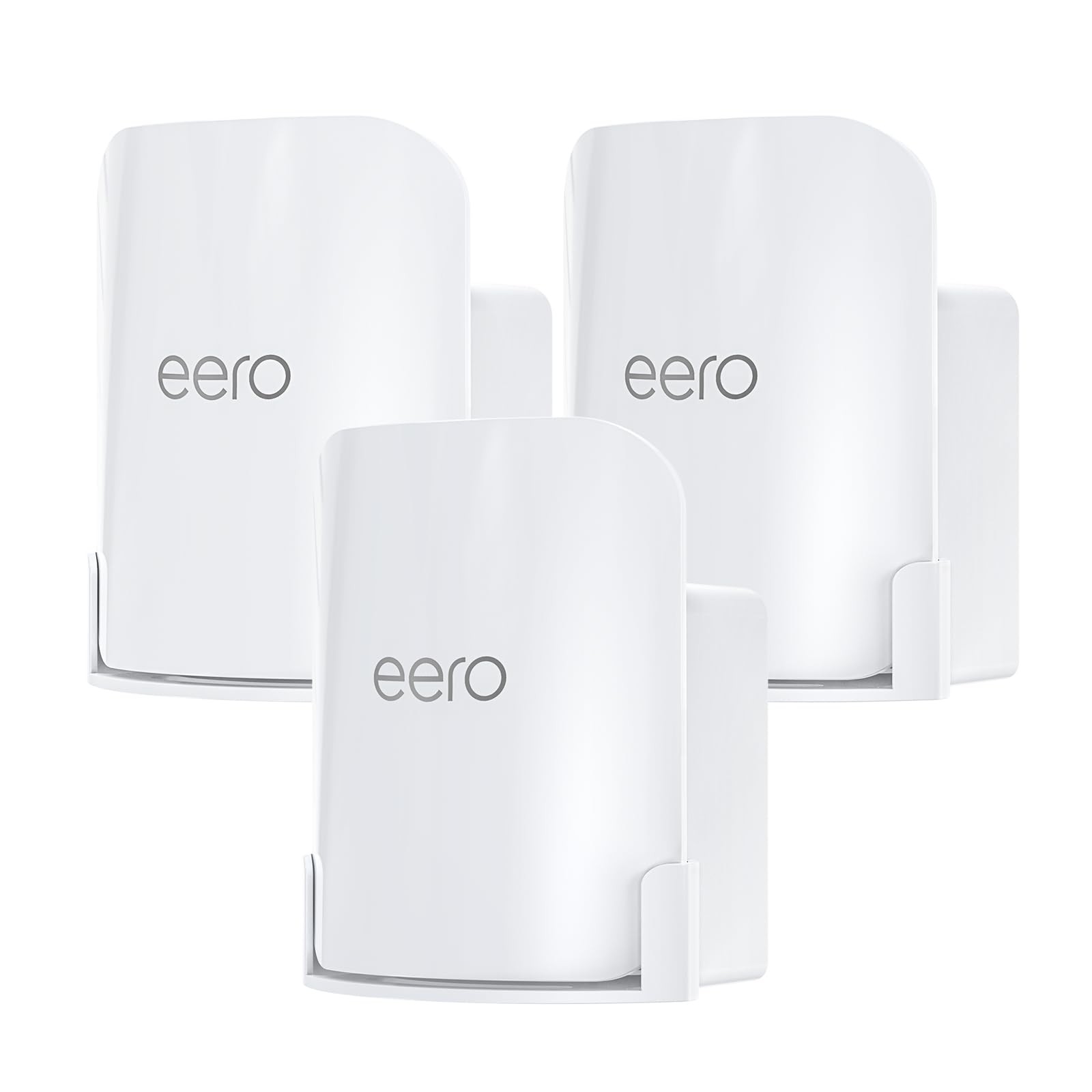 XLTTYWL® 2-in-1 Wall & Outlet Mount Kit for eero Pro 7 WiFi 7 White, 3 Pack