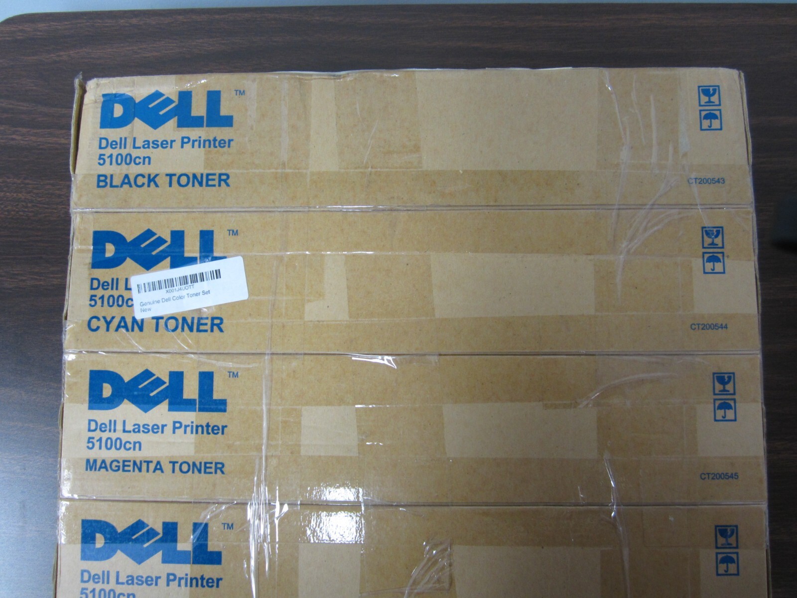 Dell Laser Printer 5100CN Black Cyan Magenta Yellow CT200543(4)(5)(6) Sealed Set
