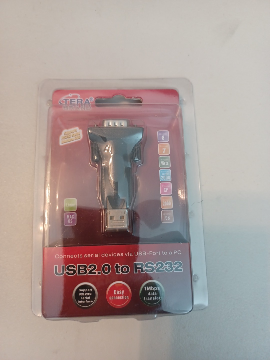 Tera Grand - Premium USB 2.0 to RS232 Serial DB9 Adapter