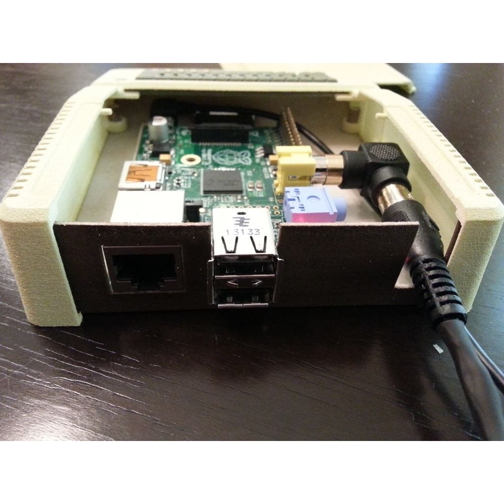 Apple II Raspberry Pi Enclosure - Platinum e 3d Printed