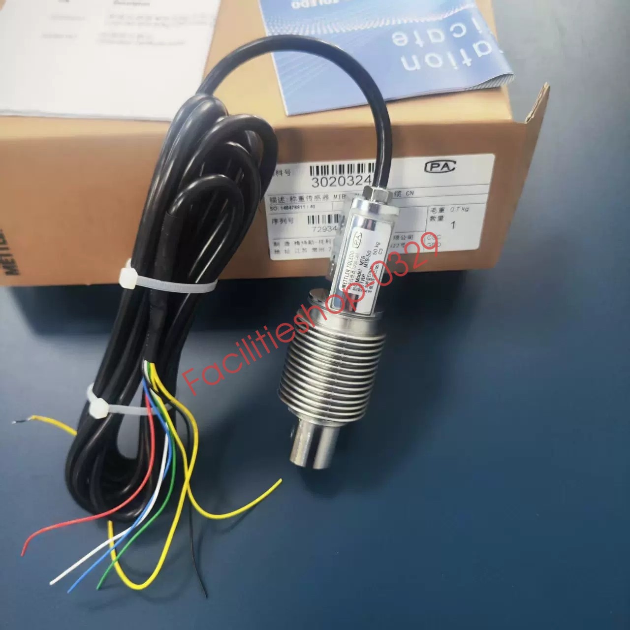 1pcs original  Mettler Toledo Load Cell MTB-50KG Corrugat Belt Weigher DHL/FedEx