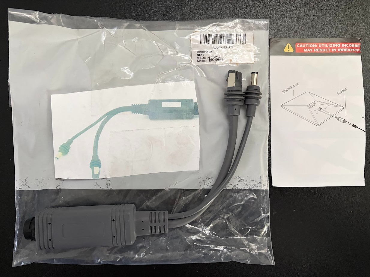 PoE Splitter 100W Isolated Gigabit Ethernet #EP-SK0076 For Starlink Mini