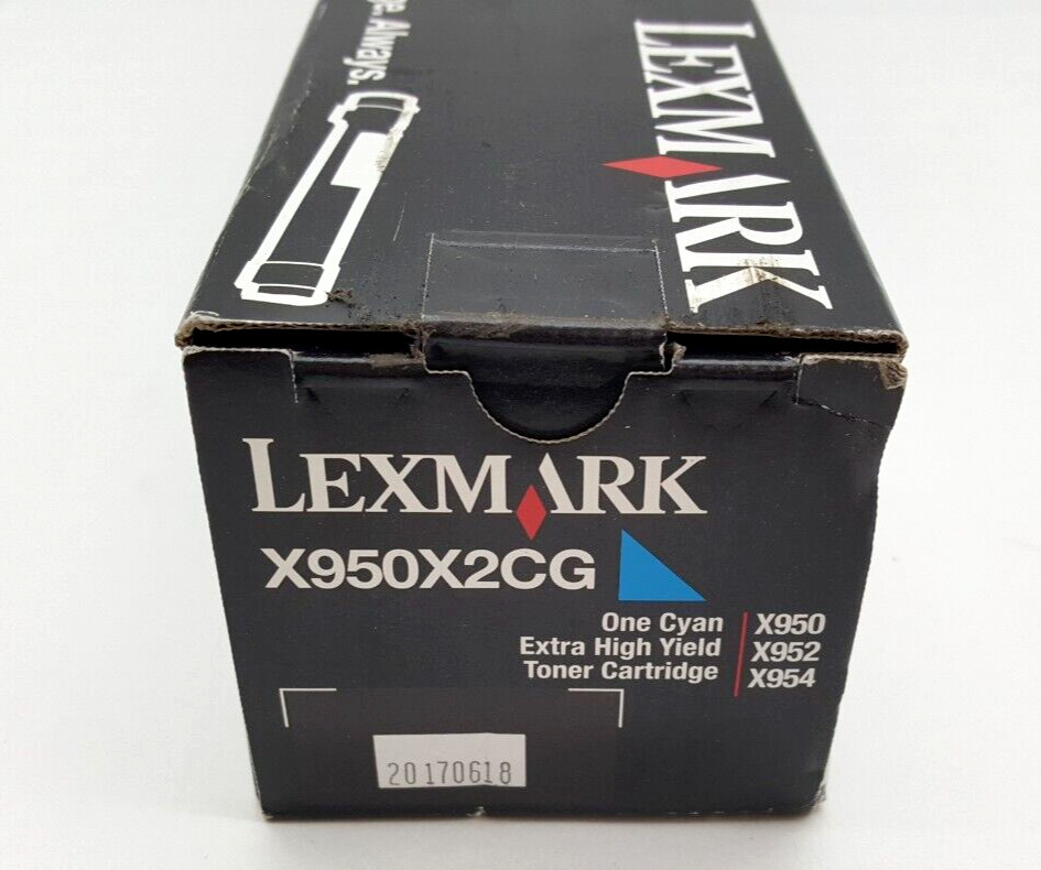 Genuine Lexmark X950X2CG Cyan Toner Cartridge X950 X952 X954 BNIB