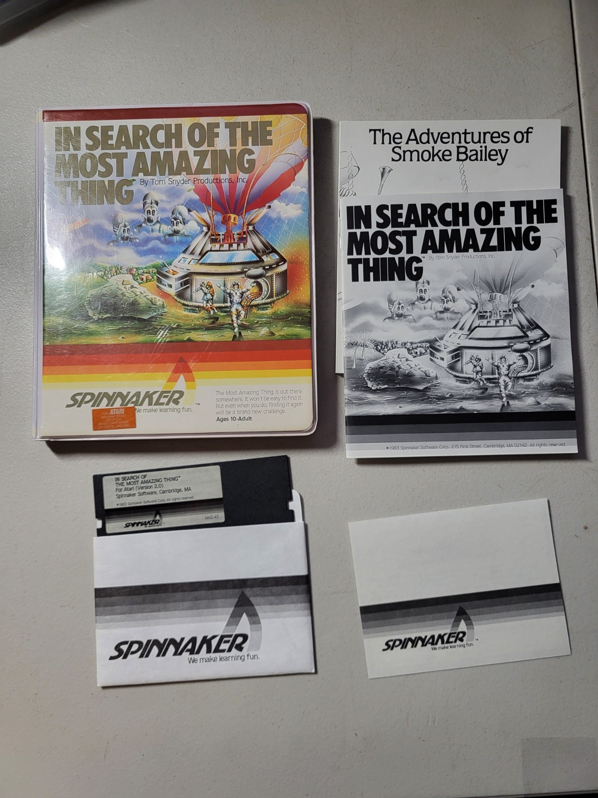 In Search of the Most Amazing Thing Atari 48k 5 1/4" Floppy Disk CIB VG