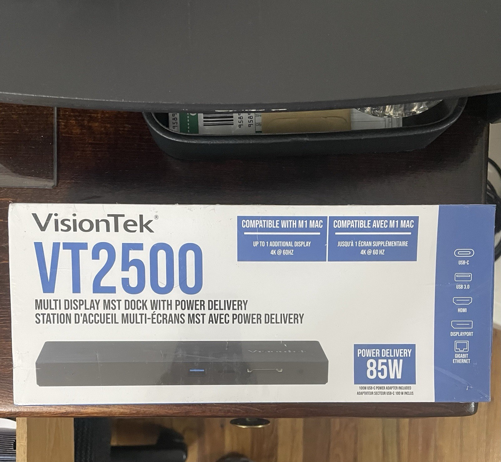 VisionTek VT2500 Docking Station Multi Display MST Power Delivery USB-C HDMI