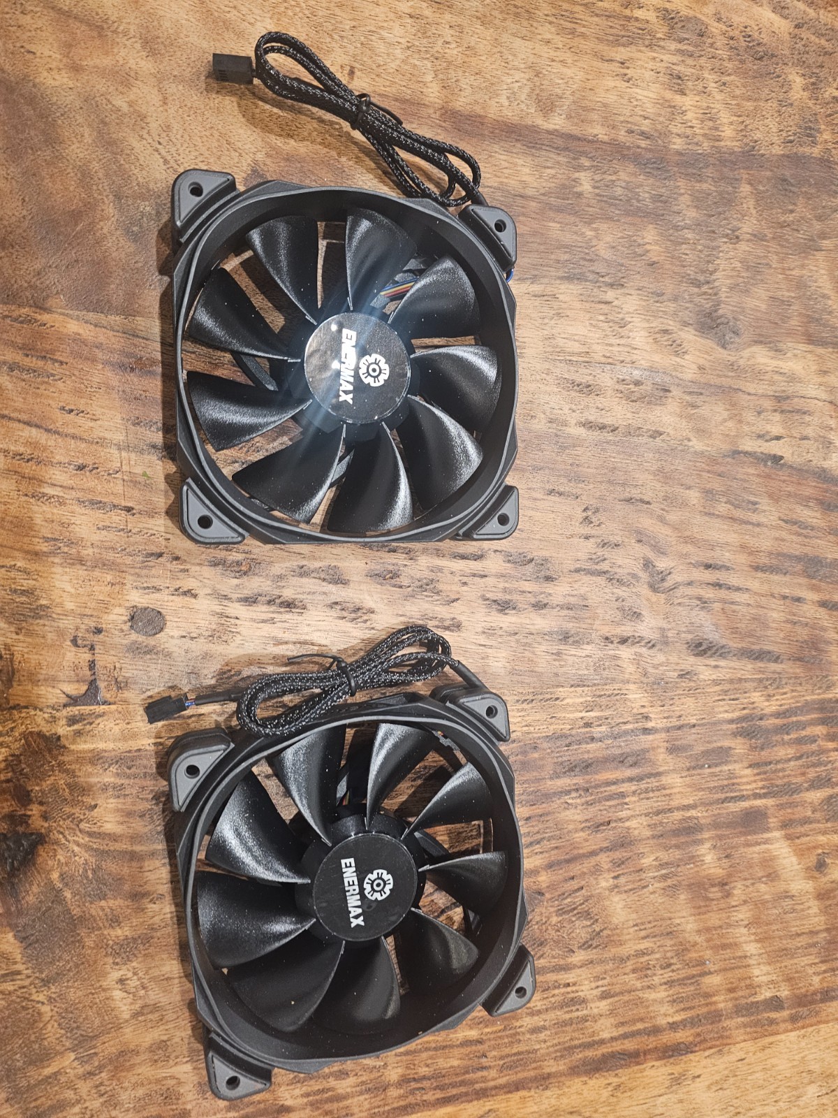 Enermax SquA ARGB PWM 120mm Case Fan - 4 Pack (Black) - OEM