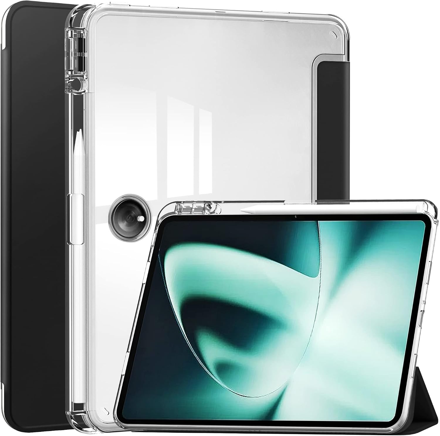 Case for OnePlus Pad 11.6 inch 2023, Pen Holder Transparent Hard Shell Cover