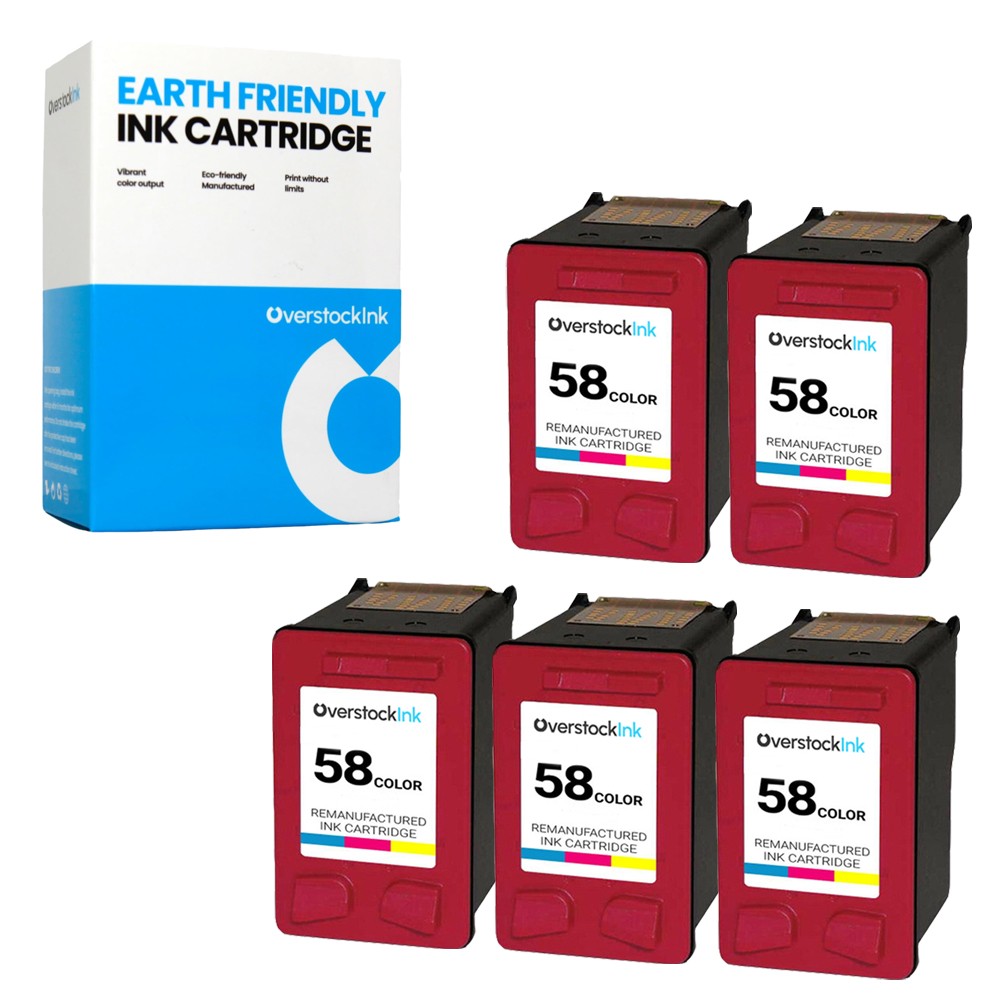 OSI 5PK Compatible 58 Photo Color Ink Cartridge for HP PSC 1310 1311 1315 1317