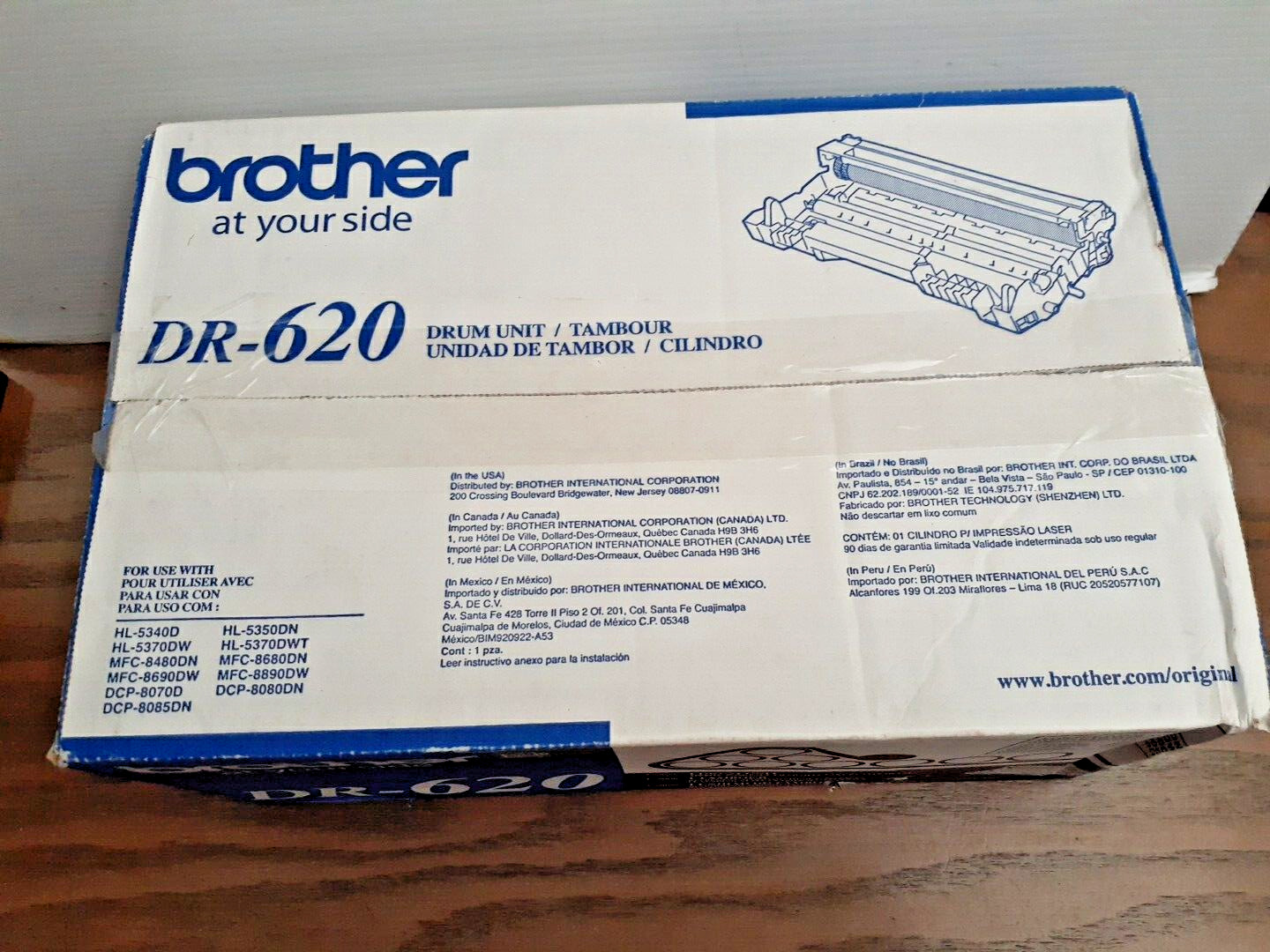 Genuine Brother DR-620 Drum Unit 25,000 Page Yield NEW SEALED