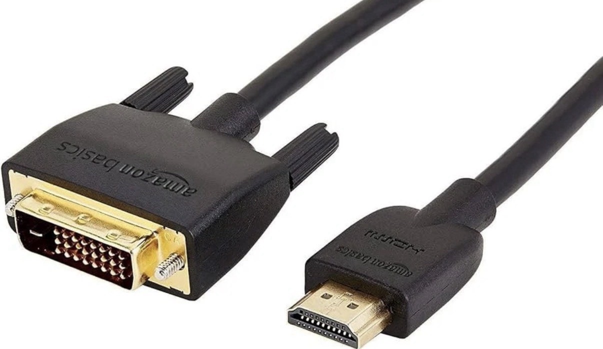HDMI to DVI Adapter Cable 1080P 6ft HL-007347 Black