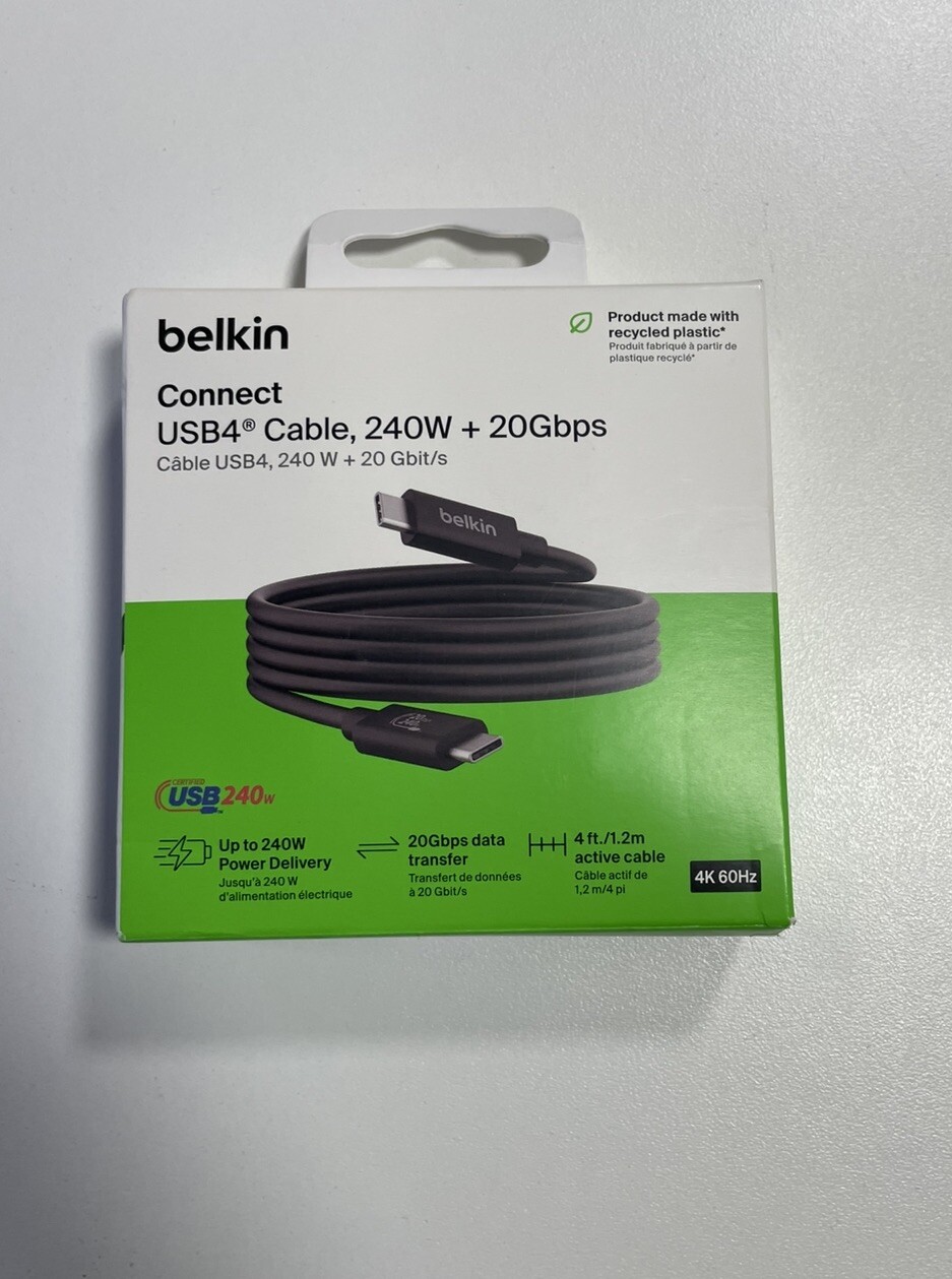 Belkin Connect USB 4 Cable 240W+ 20Gbps