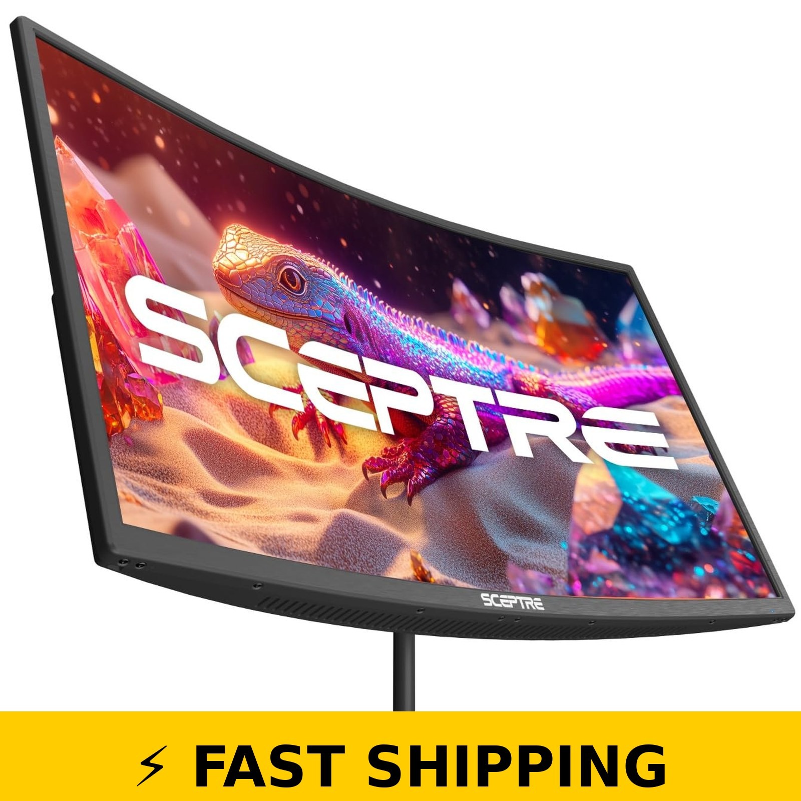 Sceptre 27" Curved Monitor 1080p 100Hz, HDMI, Built-in Speakers, Black