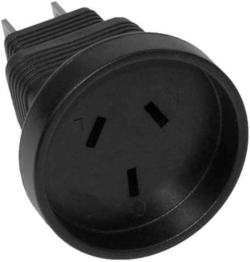 3 Prong Power Plug Adapter, Australia AS3112 Receptacle to USA NEMA 5-15P