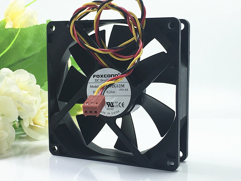 FOXCONN PVA092G12M 90*90*25MM 12V 0.24A 3Pin Power supply chassis Cooling Fan
