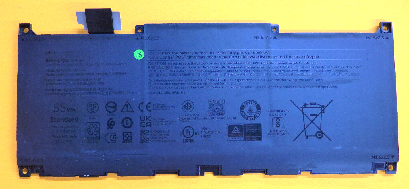 Genuine Dell XPS 13 Plus 9320 Laptop Battery 55Wh MN79H