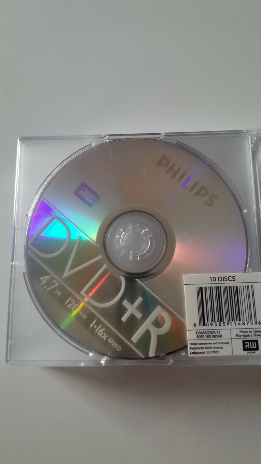 Brand NEW 10-Pk Philips 16X Logo DVD DVDR Blank Disc 4.7GB