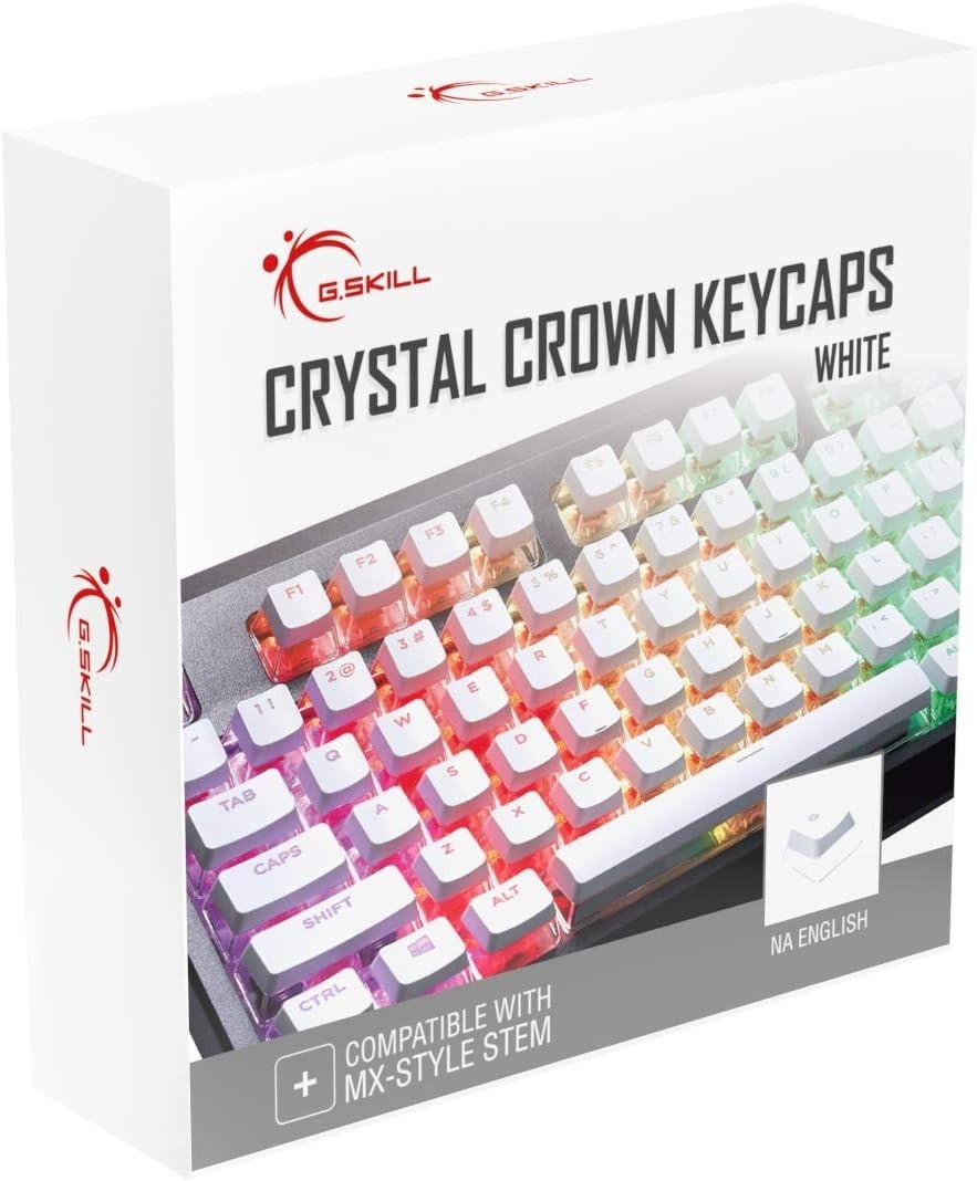 Crystal Crown Keycap Set for Mechanical Keyboards - Enhance Your Gaming Setup