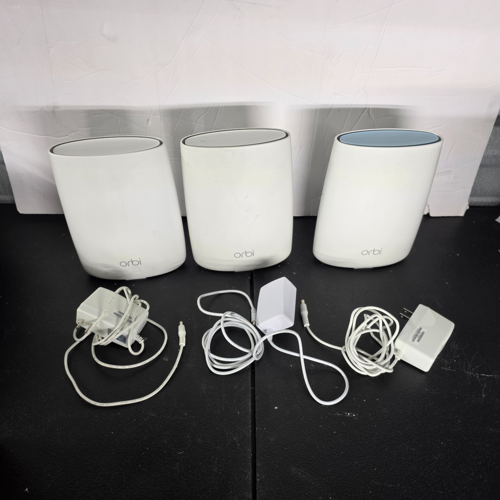 Lot of 3 NETGEAR Orbi RBS50V2 RBR50 Satellite Home WiFi Tri-band