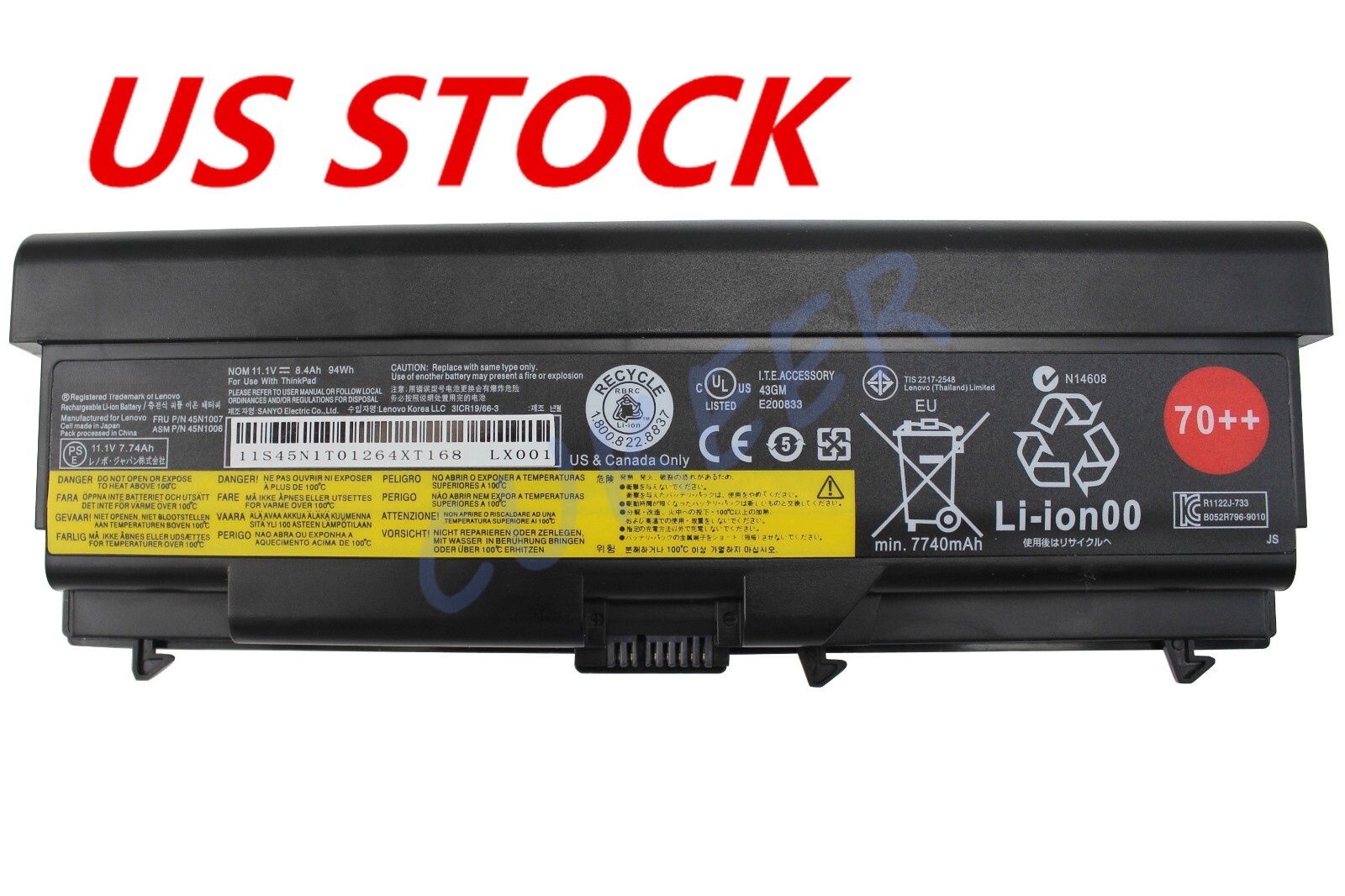 94WH 9Cell Battery Len ovo ThinkPad T430 T530 L530 L430 W520 45N1005 45N1004