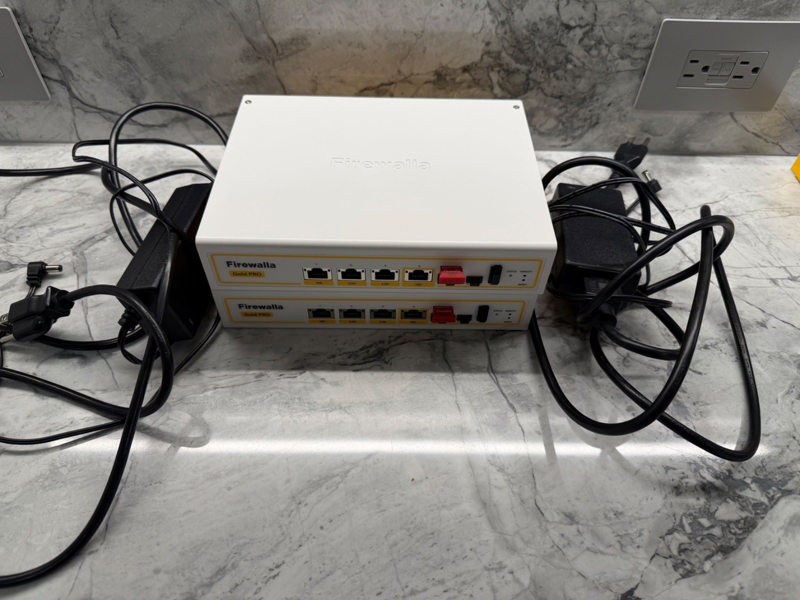 TWO (2) Firewalla Gold Pro Devices - 10 Gbps Cyber Security Firewall