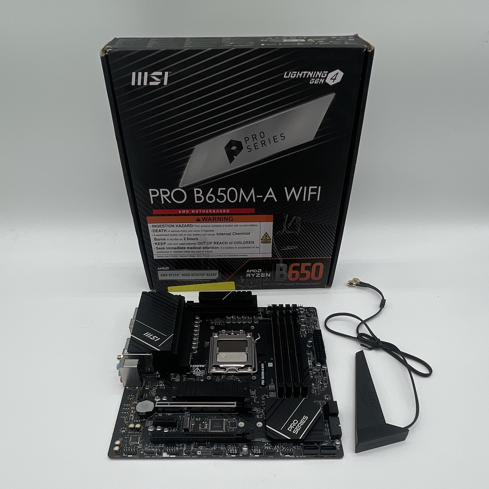 MSI PRO B650M-A WIFI MicroATX Motherboard AM5 AMD DDR5 HDMI PCIe x16