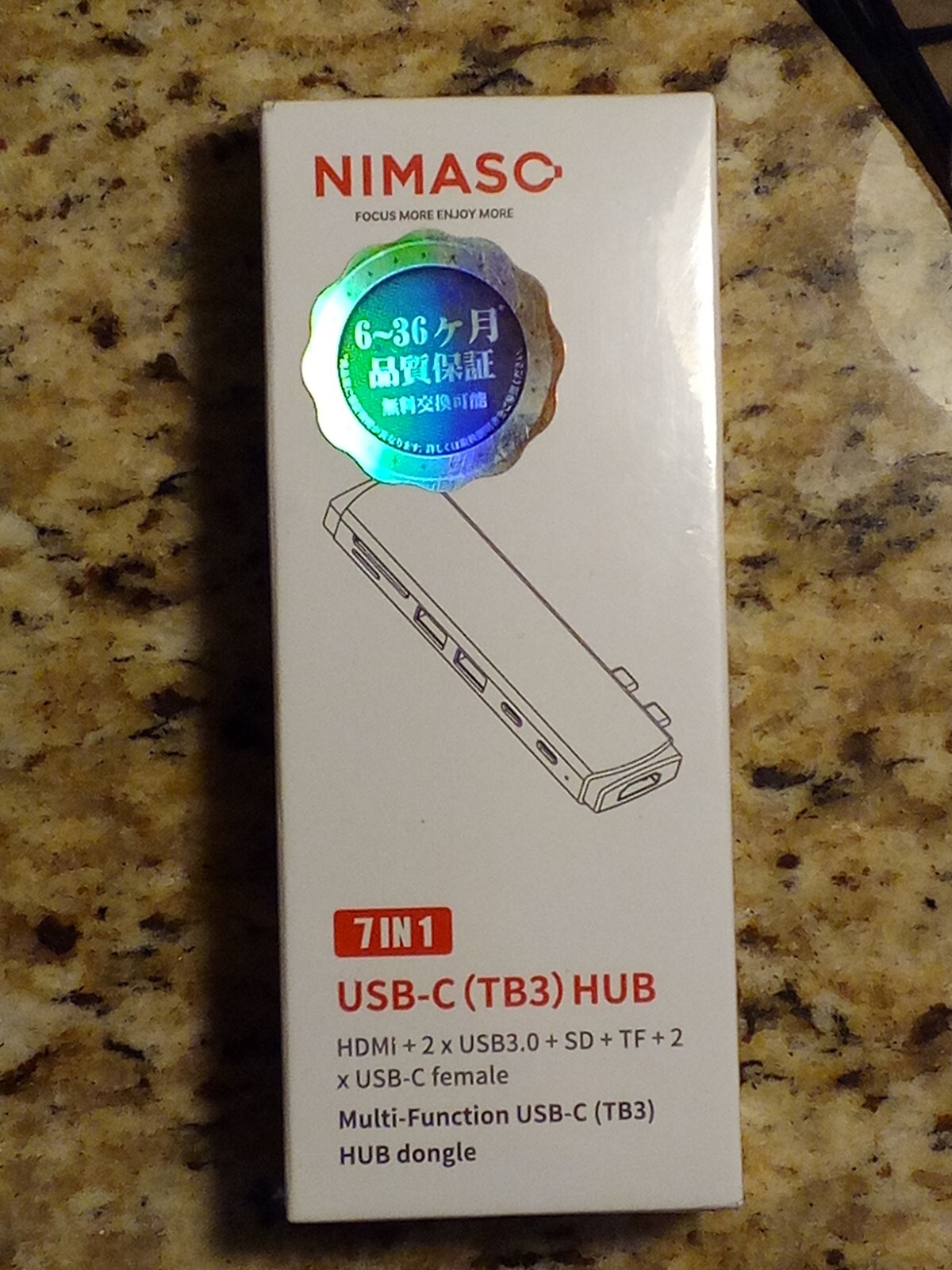 NEW NIMASO USB C Hub for MacBook 7-in-2 USB C Adapter Compatible w/ Thunderbolt