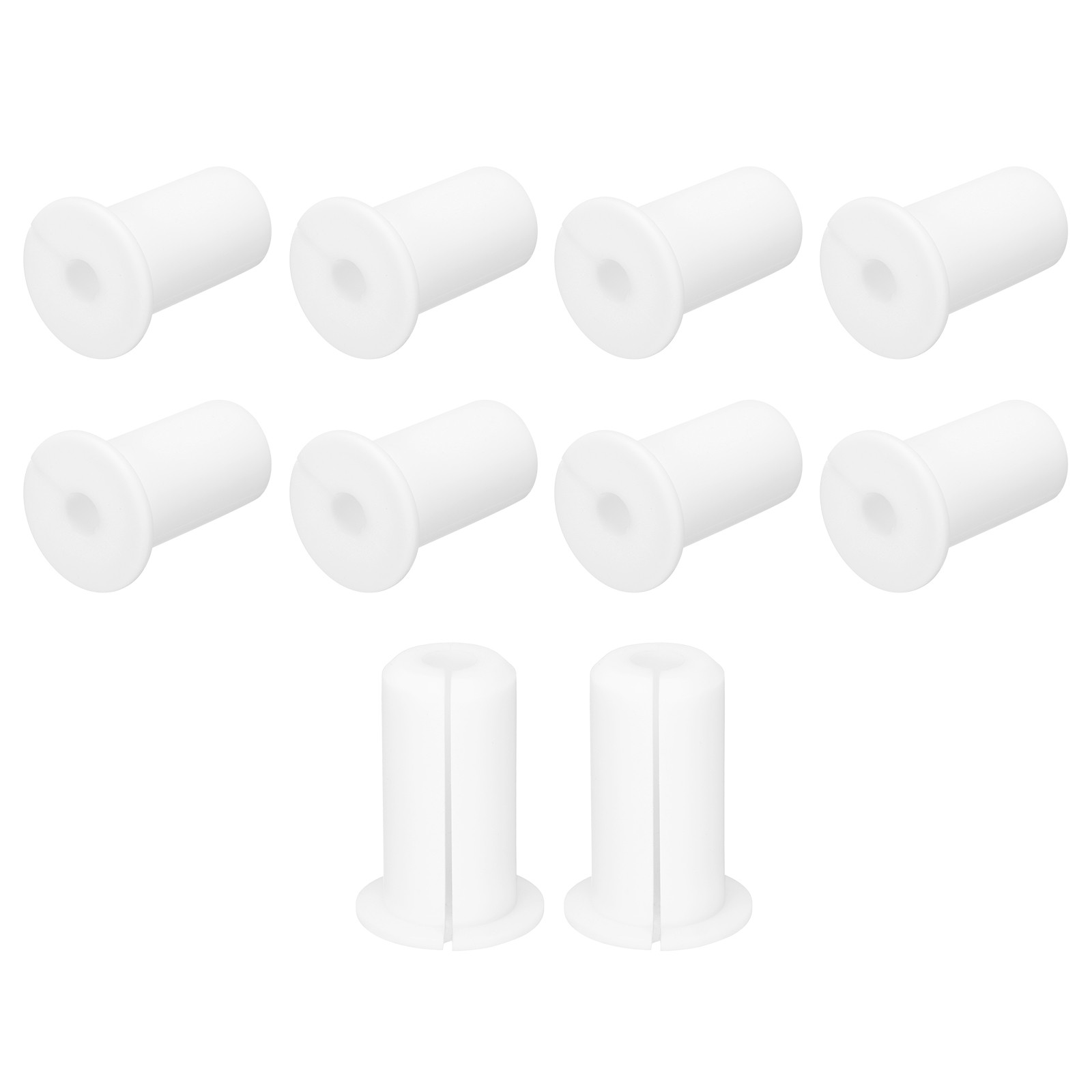10Pcs Wall Grommets for Cables 3/4 Inch with 7mm Hole, Silicone White