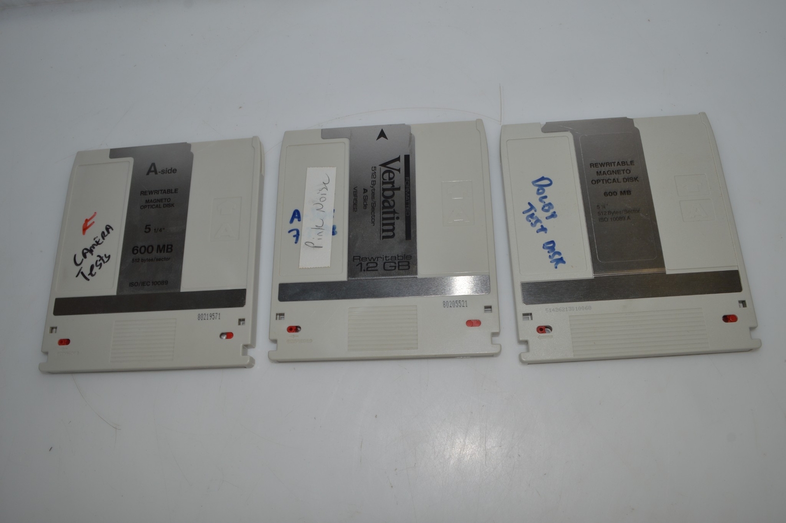 *TC* REWRITABLE MAGNETO OPTICAL DISKS --LOT OF 3  (GRM30)