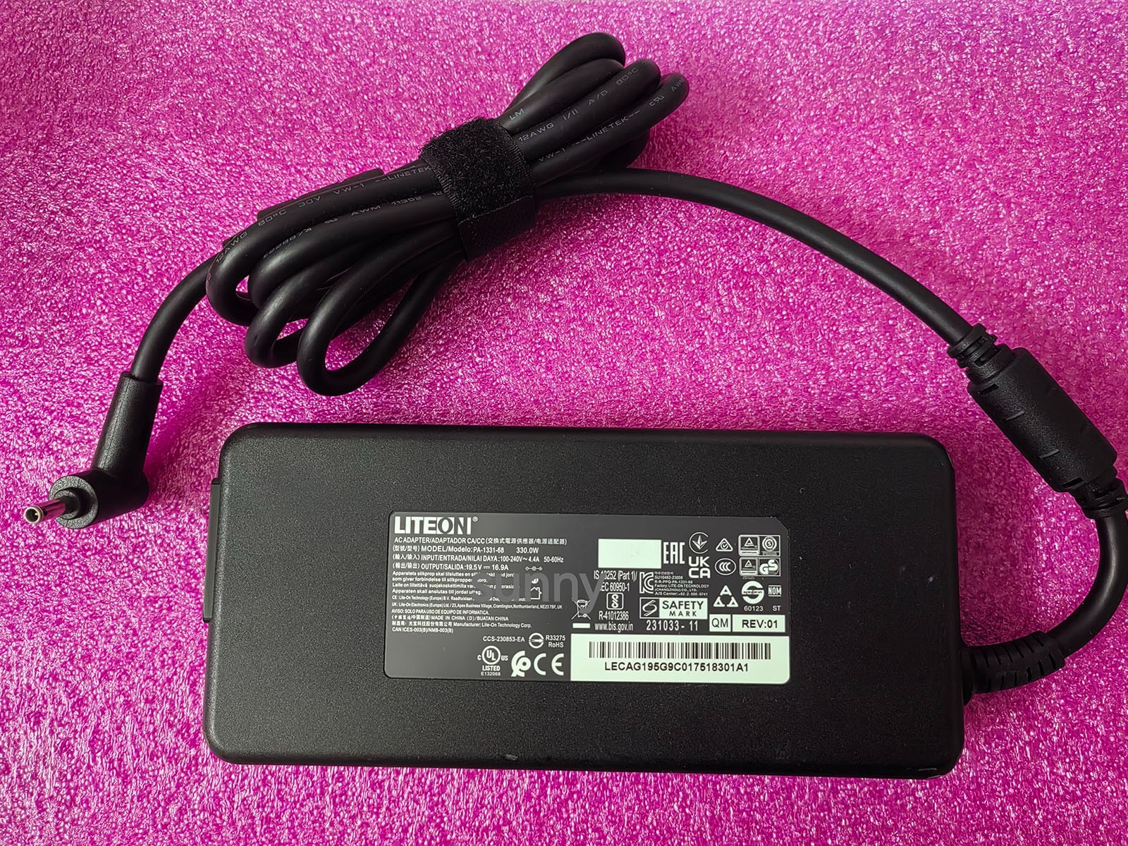 19.5V16.9A LITEON 330W For Gigabyte AORUS MASTER 16 OLED AM6H PA-1331-68 Genuine