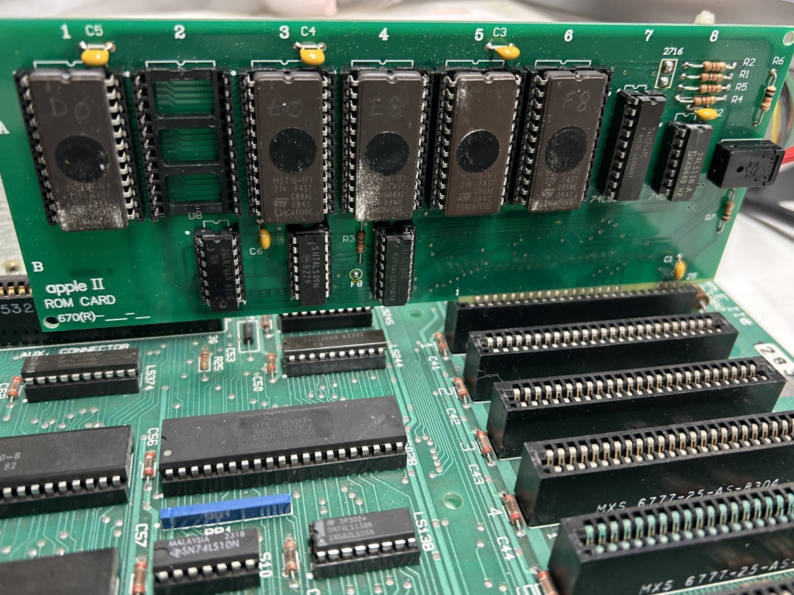 Vintage Mike Willegals Brain Board ROM Integer Basic Card  for Apple II