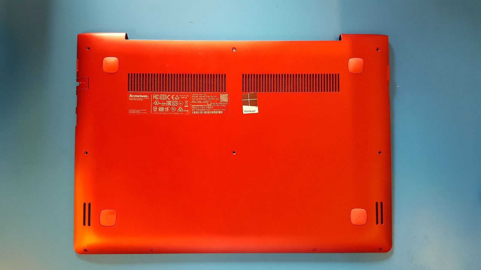 Genuine Lenovo S41-53 Bottom Case Cover Panel Door Red 5CB0J40583 46003N160002