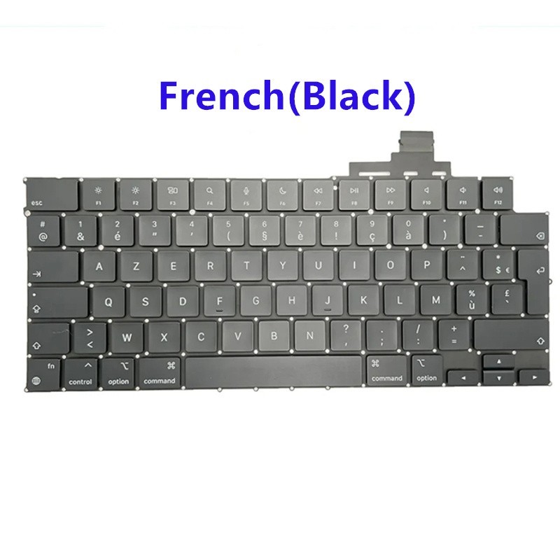 New French Keyboard For MacBook Air Retina 13" A2681 M2 2022 Black