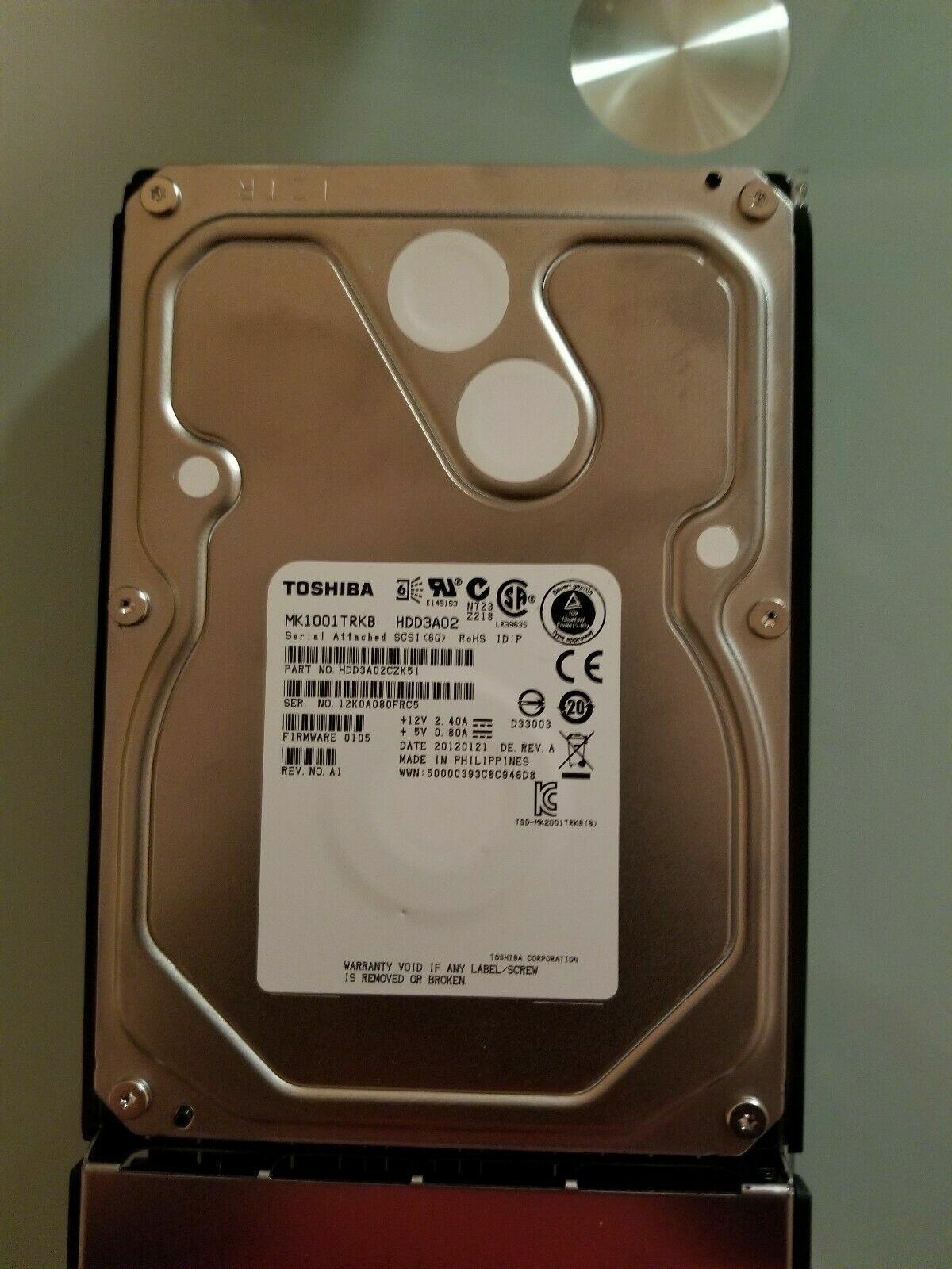 1TB Toshiba MK1001TRKB SAS 3.5"
