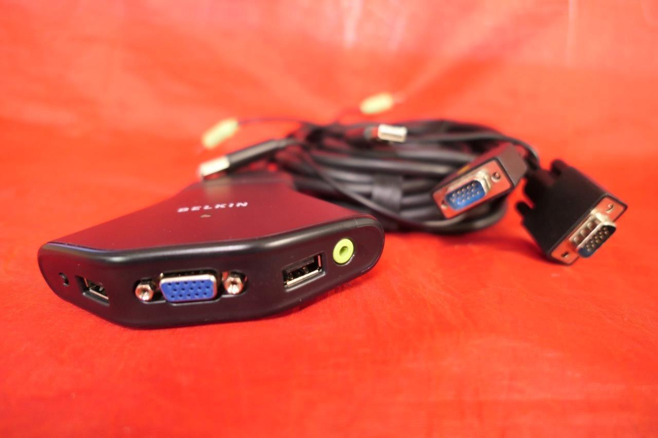 Belkin 2 Port USB KVM Switch w Audio VGA