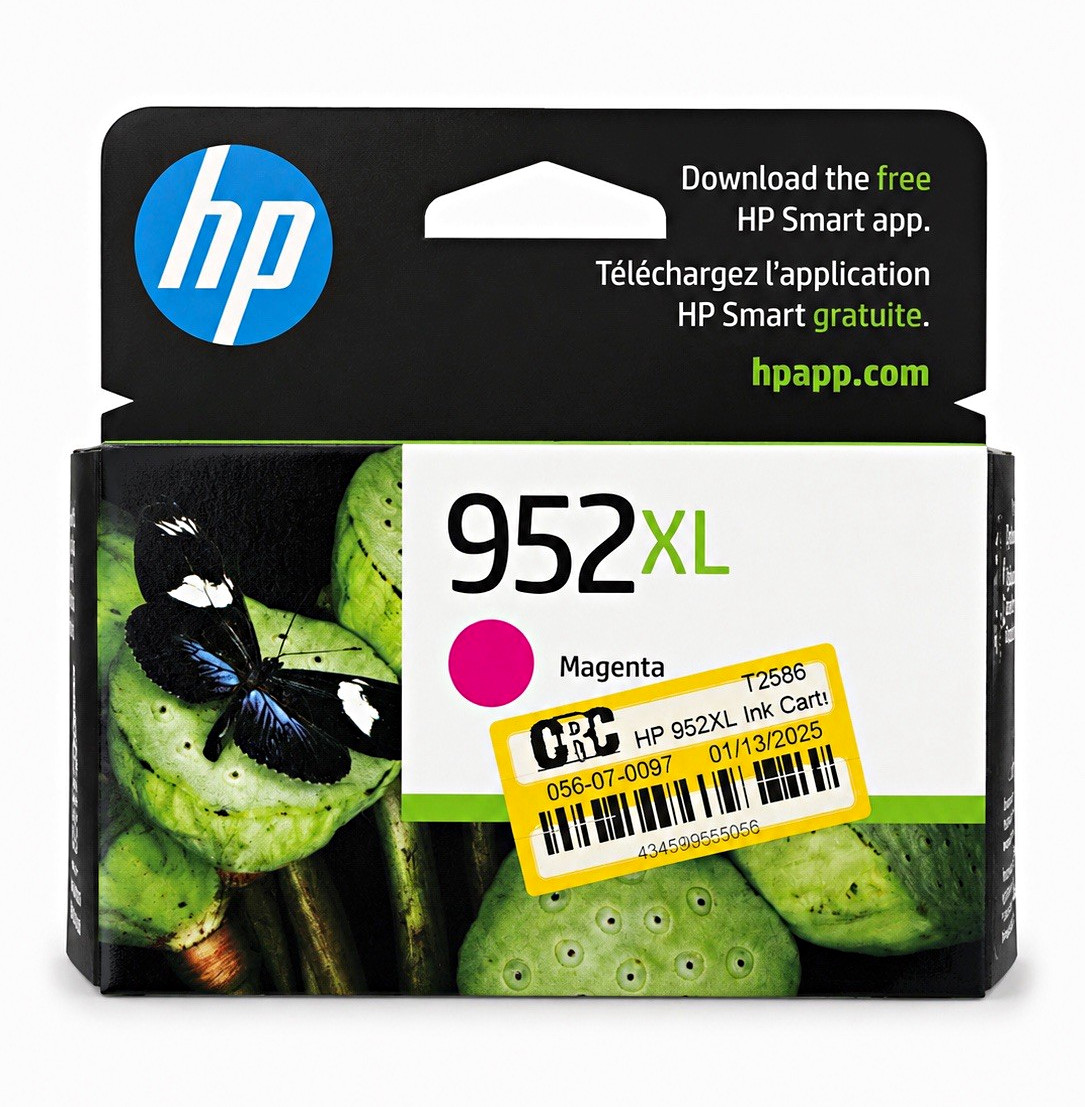 Genuine HP 952XL Magenta Ink Cartridge L0S64AN New Factory Sealed OEM Original