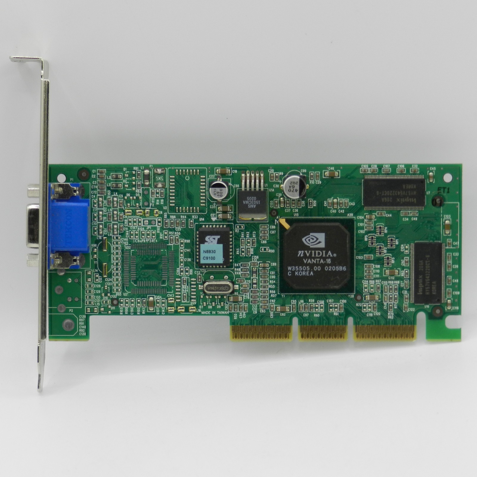 NVIDIA Vanta 16 AGP 4x 16MB Retro Video Graphics Card 180-P0026-0000 - TESTED