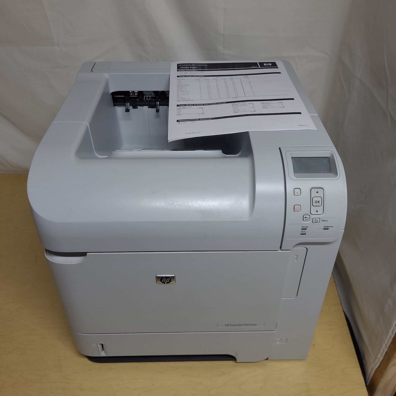 HP LaserJet P4014DN Printer Monochrome VERY LOW 2.2k Page Count NO TONER