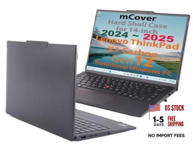 Hard Case ONLY Compatible for 2024-2025 14" Lenovo ThinkPad X1 Carbon Black
