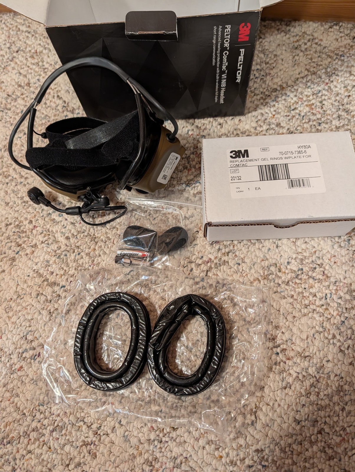 3M PELTOR, ComTac, VI Hearing Defender Headset Neckband: MT20H682BB-09N Backband