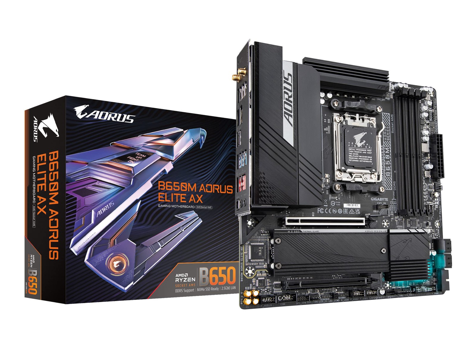 GIGABYTE B650M AORUS ELITE AX Motherboard AMD AM5 5 Year Warranty DDR5 Support