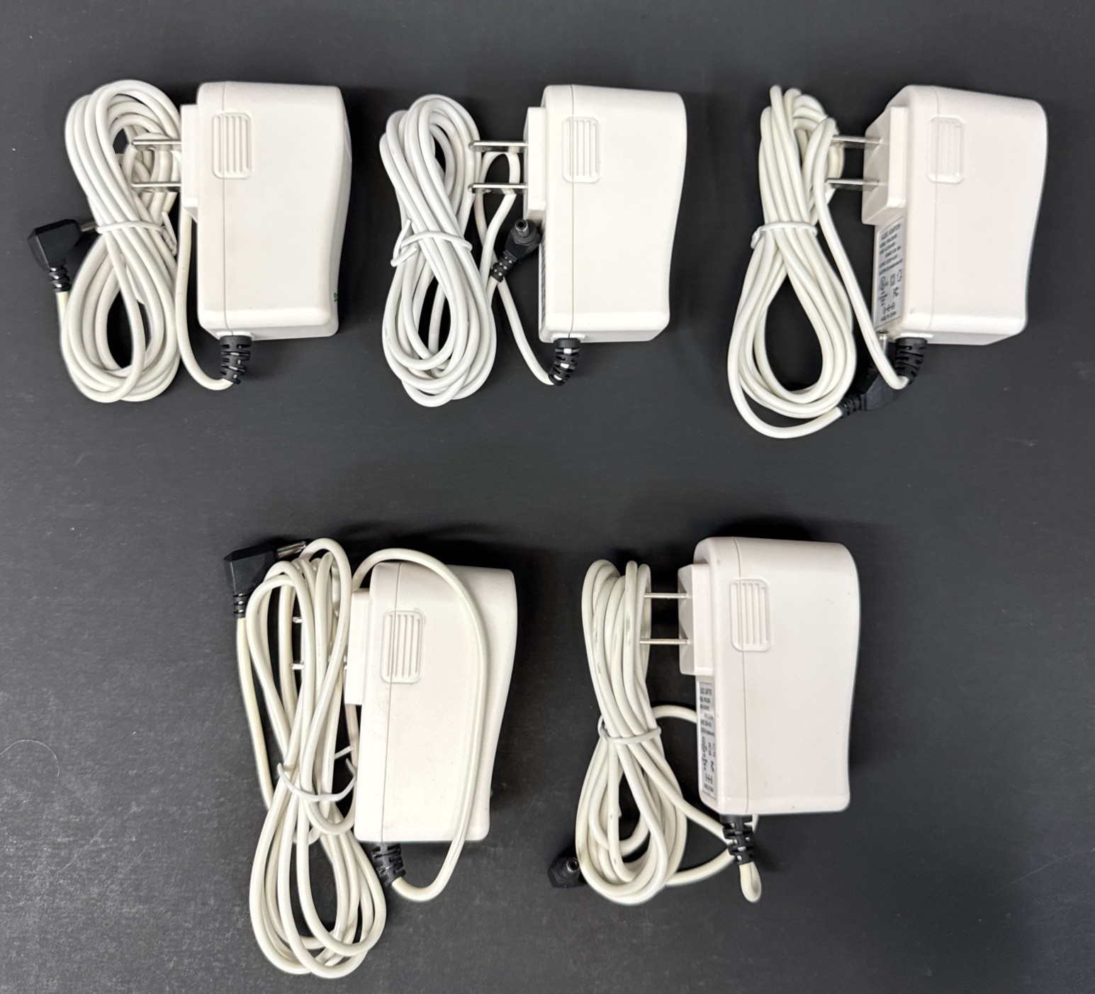 Lot of 5 PRS-Z30US9 AC/DC Power Adapters 5V 0.5A 500mA Center Positive
