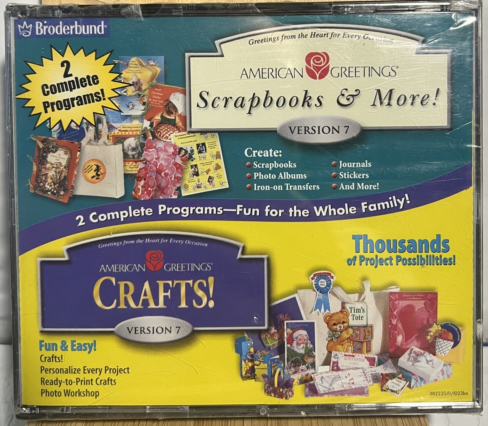 2 Programs - American Greetings (Crafts 7.0 and Scrapbooks & More 7.0) 