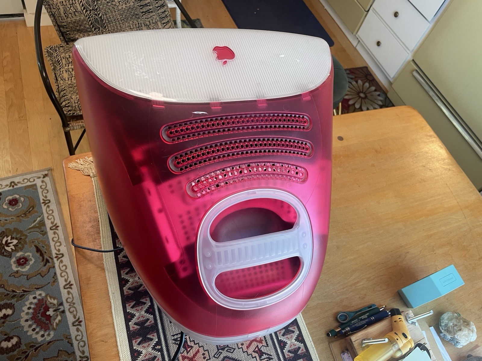 1999 Apple iMac G3 333MHz Strawberry Vintage Mac OS 9.1 Working M7441LL/A