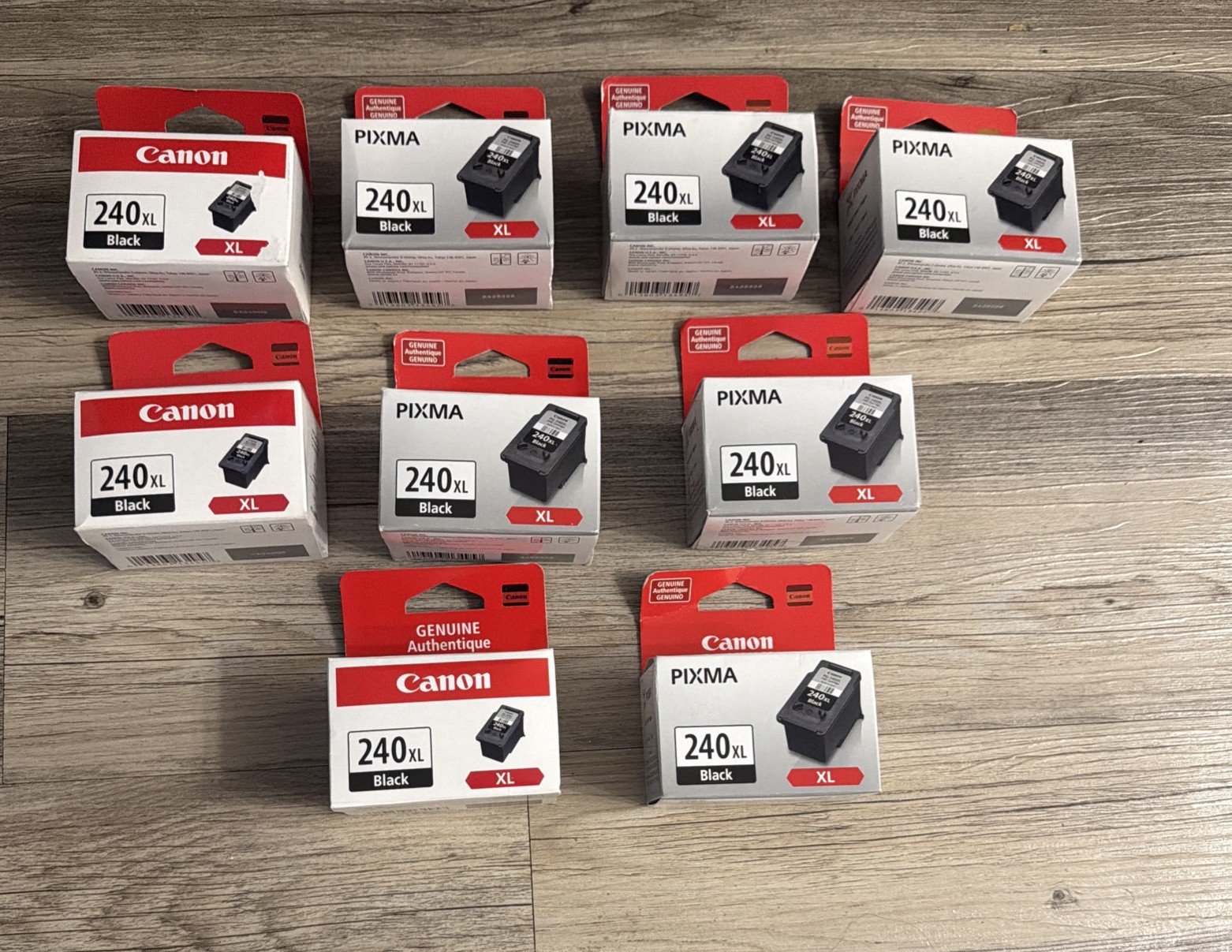 Lot of 9 Canon 240 XL Ink Cartridge For Pixma & Canon NEW